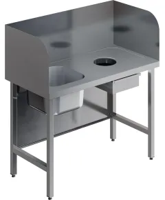 Стол для чистки рыбы RESTOINOX СПЧВЦ-15/6-БОЛ