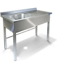 Ванна моечная цельнотянутая с фартуком (крыло) ВМ-33/657Л