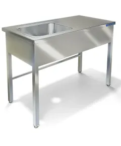 Стол разделочный с ванной моечной СП-520/1407Л