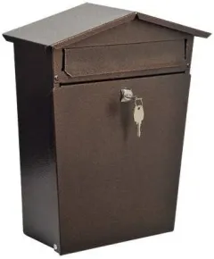 Почтовый ящик уличный ВН-1 медный антик