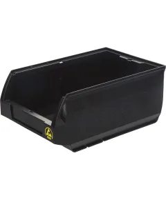 Ящик Milano 350х230х150 PP черный антистатичный 5003 ESD
