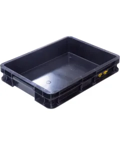 Ящик пластиковый 400х300х75 сплошной антистатический
