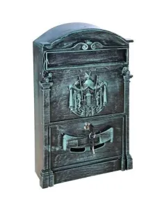 Почтовый ящик уличный ВН-12 зеленый антик