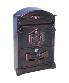 Почтовый ящик уличный ВН-12 коричневый антик