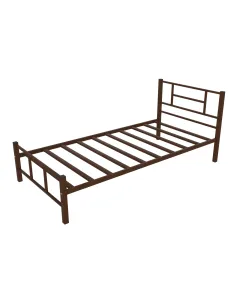 Кровать металлическая КАДИС коричневая/190х90