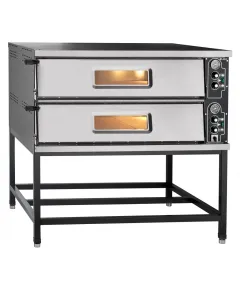 Печь электрическая для пиццы ПЭП-6х2 (двухярусная на подставке)