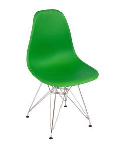 Стул Eames зеленый, опора металл