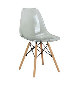 Стул Eames прозрачный серый