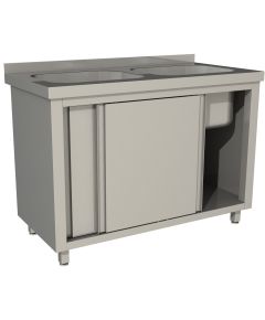 Стол производственный купе RESTOINOX СПЗК2М-14/7-БП 1400x700x850 мм