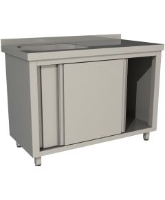 Стол производственный купе RESTOINOX СПЗК1М-18/6-БЛ 1800x600x850 мм