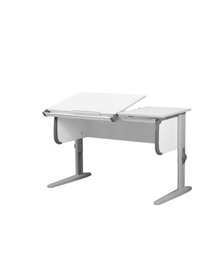 Parta 1/75-40 без полок (ЛДСП: Белый | ДЭП: Серый | КСО.13 Серый | Тумба навесная)