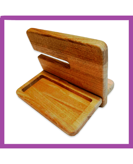 Подставка для телефона из натурального дуба, изображение 4