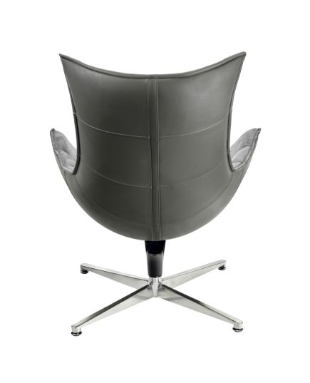 Кресло LOBSTER CHAIR серый искусственная замша, серый, изображение 5