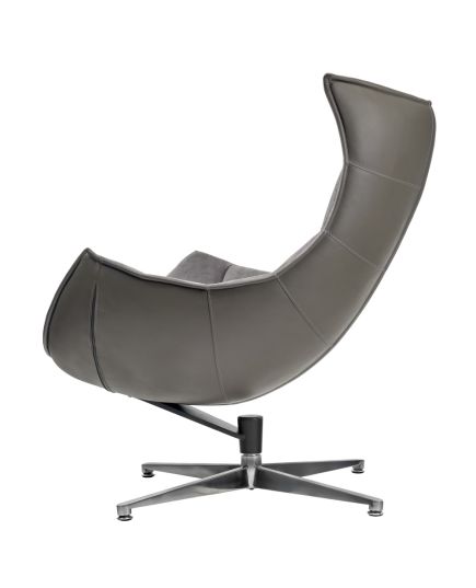Кресло LOBSTER CHAIR серый искусственная замша, серый, изображение 6