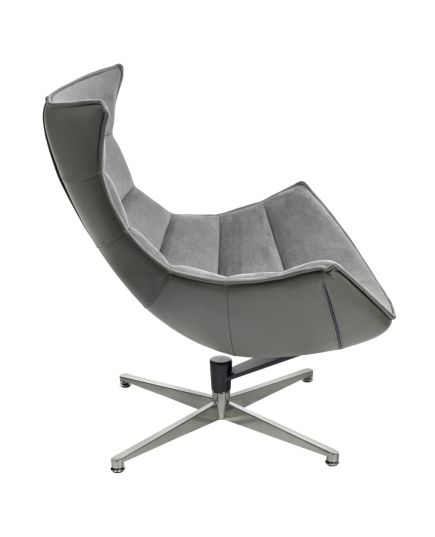 Кресло LOBSTER CHAIR серый искусственная замша, серый, изображение 4