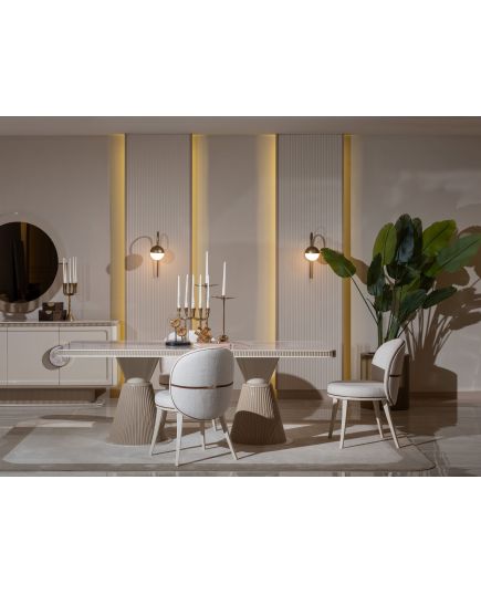 Стол обеденный Белезза 220 см (belezza-05) Бежевый, изображение 7