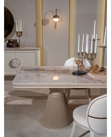 Стол обеденный Белезза 220 см (belezza-05) Бежевый, изображение 9