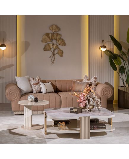 Диван Белезза 2-х местный коричневый (belezza-11) Коричневый, изображение 5