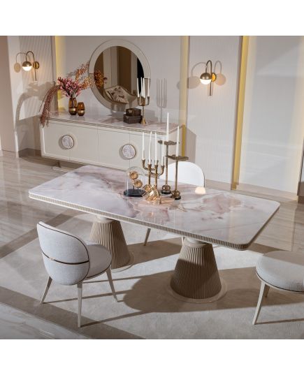 Стол обеденный Белезза 220 см (belezza-05) Бежевый, изображение 5