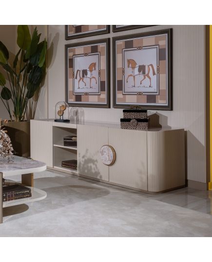 Тумба под ТВ Белезза (belezza-03) Бежевый, изображение 2