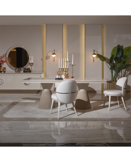 Стол обеденный Белезза 220 см (belezza-05) Бежевый, изображение 4