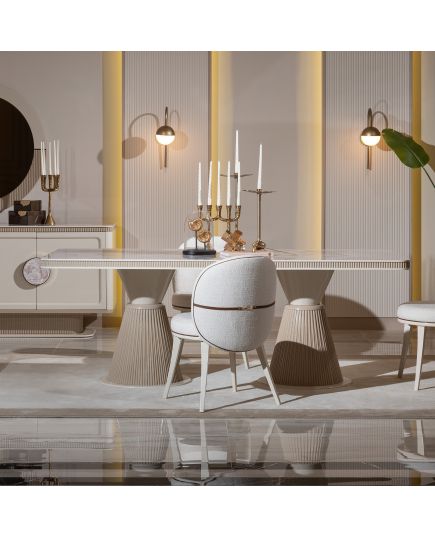 Стол обеденный Белезза 220 см (belezza-05) Бежевый, изображение 2