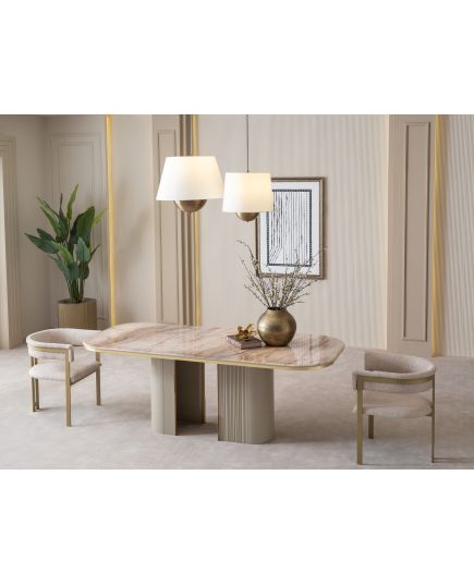 Стол обеденный Массимо 220 см (massimo-02) Бежевый, изображение 3