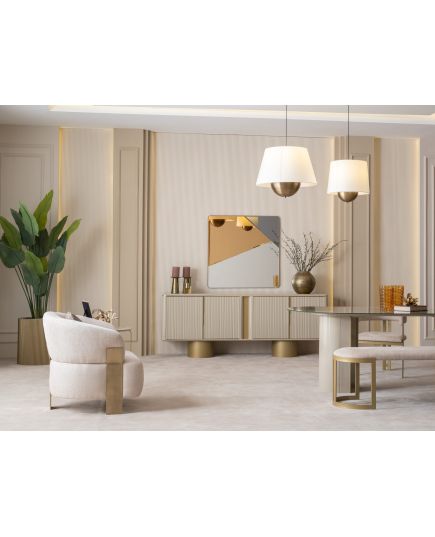 Зеркало Массимо (massimo-08) Бежевый, изображение 7