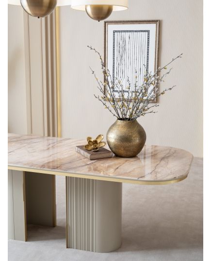 Стол обеденный Массимо 180 см (massimo-01) Бежевый, изображение 6