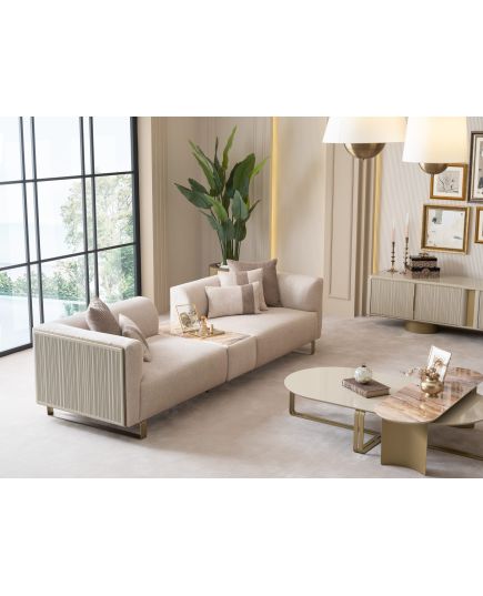 Стол журнальный Массимо овальный в комплекте 2 шт. (massimo-09) Бежевый, изображение 9