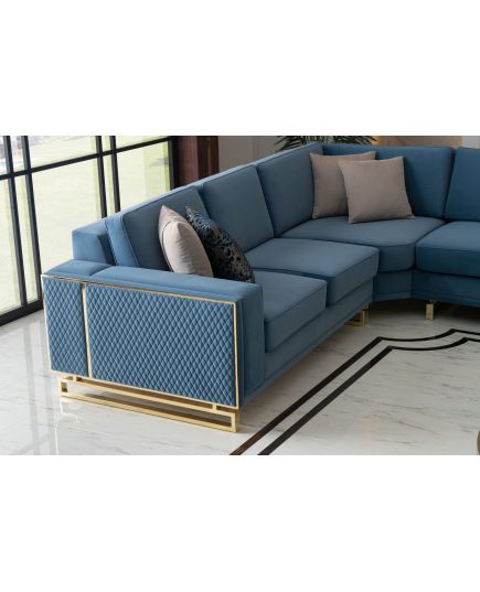 Диван угловой Пафлагония 302 (paphlagonia-03) Синий, изображение 5