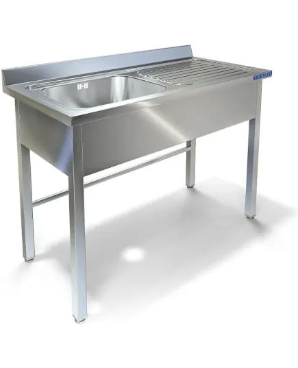 Ванна моечная цельнотянутая с фартуком (крыло) ВМ-33/657Л