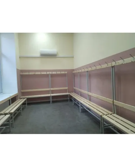 Скамейка с вешалкой для раздевалки CГ-1В-2000, изображение 3
