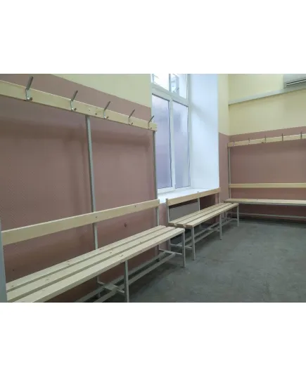 Скамейка с вешалкой для раздевалки CГ-1В-2000, изображение 2