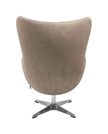 Кресло EGG STYLE CHAIR латте, искусственная замша FR 0647, изображение 5