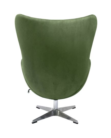 Кресло EGG STYLE CHAIR зеленый, искусственная замша, изображение 6