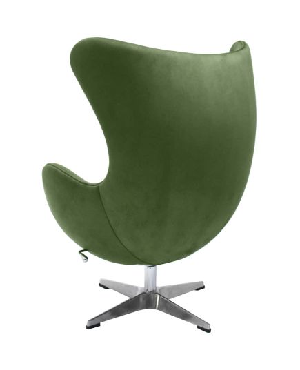 Кресло EGG STYLE CHAIR зеленый, искусственная замша, изображение 5