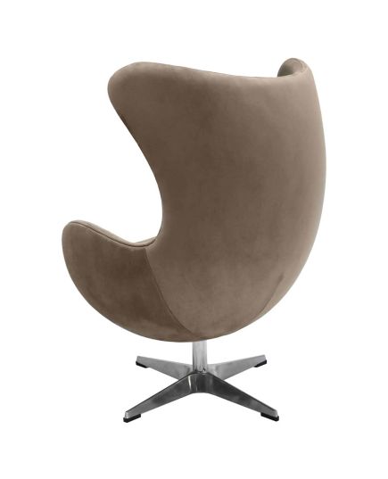 Кресло EGG STYLE CHAIR латте, искусственная замша FR 0647, изображение 4
