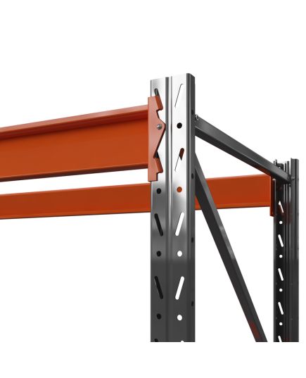 Стеллаж металлический Оптима, 4000x1250x785 мм. Ярусы: 4 шт. без настила, изображение 2