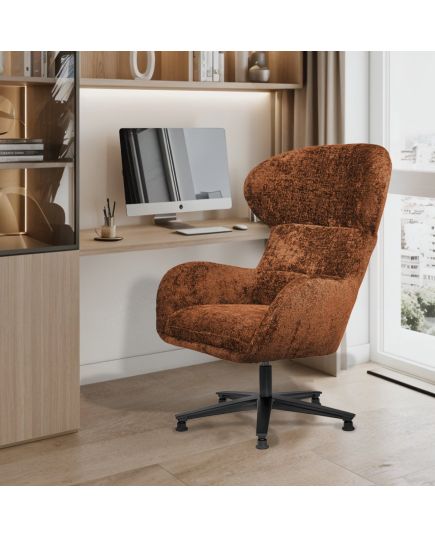 Кресло Teddy терракотовый шенилл, изображение 2