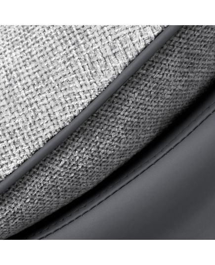 Кресло HUG тёмно-серый, экокожа, шенилл, изображение 8