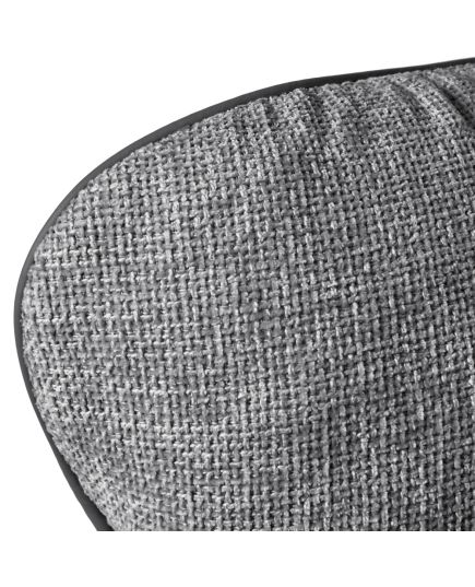 Кресло HUG тёмно-серый, экокожа, шенилл, изображение 7