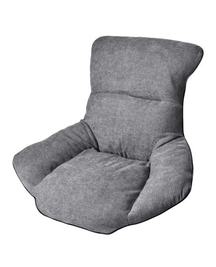 Кресло HUG тёмно-серый, экокожа, шенилл, изображение 13