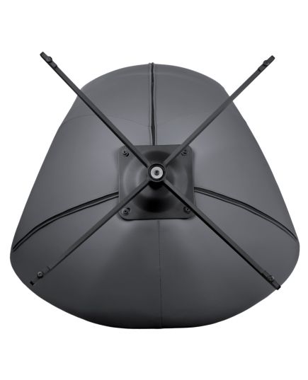 Кресло HUG тёмно-серый, экокожа, шенилл, изображение 16