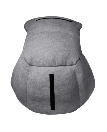 Кресло HUG тёмно-серый, экокожа, шенилл, изображение 14