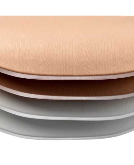 Комплект из 4-х стульев Seven Style белый с белыми ножками, изображение 14