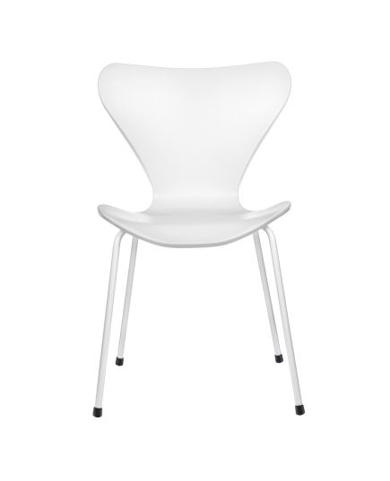 Комплект из 4-х стульев Seven Style белый с белыми ножками, изображение 3