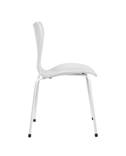 Комплект из 4-х стульев Seven Style белый с белыми ножками, изображение 4