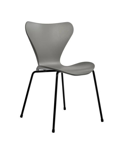 Стул Seven Style серый с чёрными ножками