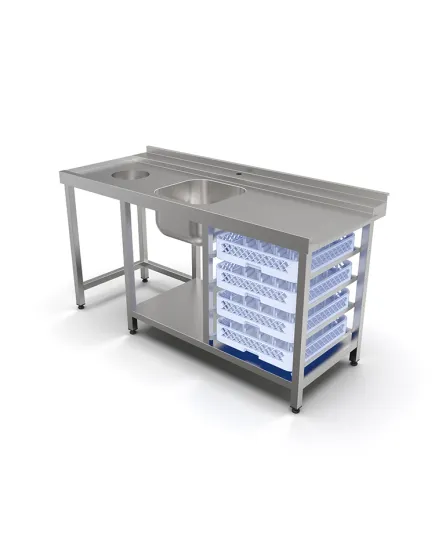 Стол для посудомоечной машины входной Кобор СПМ/2-170/70/Л